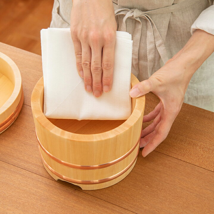 楽天市場】木製おひつ-木曽さわらの厚口おひつ 5合 のせびつ : 梅沢  