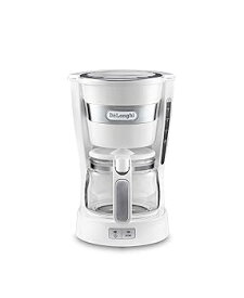 【中古】デロンギ(DeLonghi) ドリップコーヒーメーカー 0.65L ホワイト アクティブシリーズ ICM14011J-W