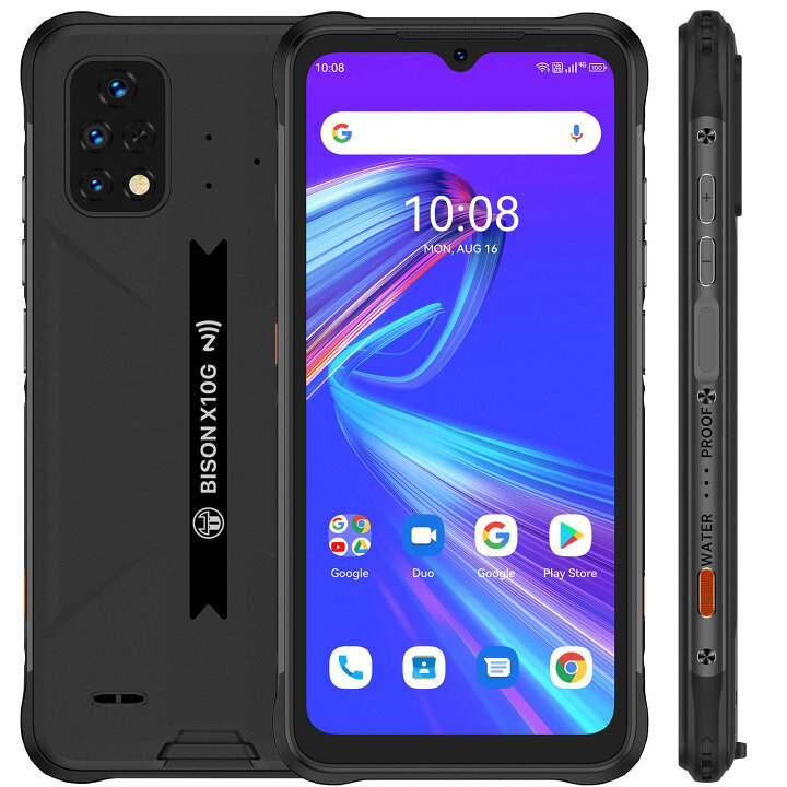 楽天市場 Umidigil公式 Bison X10g Nfc 4 64g Simフリースマートフォン本体android 11ゲーミングスマホ 防水 防塵 耐衝撃ip68 Ip69k 6 53hd フルスクリーン 6150mah タフネススマホ16mp3眼カメラ Otg 水中カメラ カスタマイズボタン対応c顔認証 技適認証済み