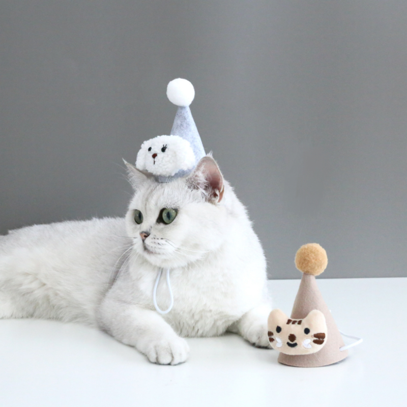 【楽天市場】【送料無料】ペット用 帽子 猫犬用 ウールフェルト帽子