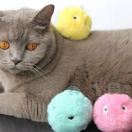 【送料無料】猫のおもちゃボール 電池2個付 インタラクティブ 猫キッカー ペットボール リアルな動物さえ…