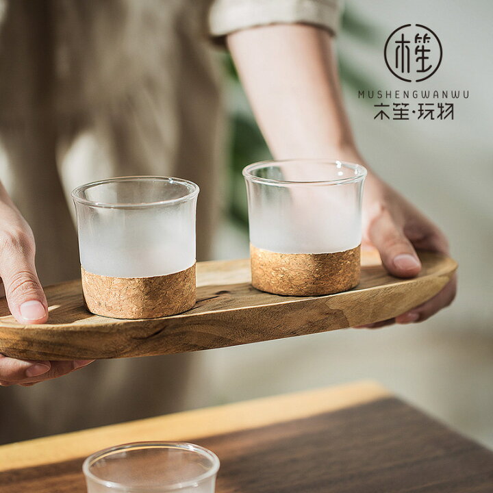楽天市場】【送料無料】木笙玩物 雲霧ガラス ティーグラスA 80ml ×2個 
