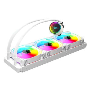 【スモールラボ】COOLMOON 簡易水冷クーラー 温度表示機能付き インフィニティ―ミラー CPUクーラー LED ARGB 5v 3pin LGA1700/1200/115X AMD:AM4ソケットに対応 4pin PWM ファン制御