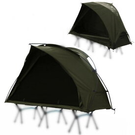 CAMVIL SORA TC コットン シングルテント 防水外帳付き コットテント 軽量 ソロキャンプ 1人用テント 自転車/バックパッキング向け 前後ドア＆TPU天窓 コンパクト収納 簡単設営