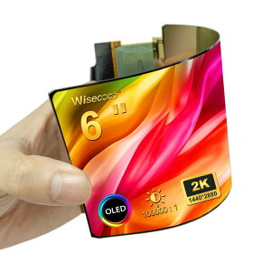 wisecoco 6�C���` 2K OLED �f�B�X�v���C �t���L�V�u�����j�^�[ �L�@EL IPS 2880x1440 �t���L�V�u���X�N���[�� �܂�Ȃ��\�ȃX�N���[��