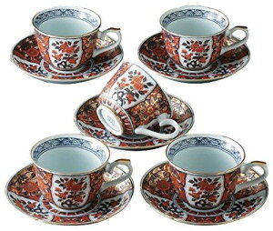 R[q[Jbv : Lc E ɏÈɖ R[q[qM Zbg Japanese Cup and Saucer x5pcs set Porcelain/Size(cm) Cup, 12x9x6.5, Saucer, 15x2.5/No: