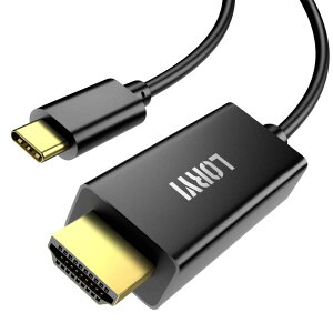 USB C HDMI ϊP[u HDMI Type-C 4K@60Hz 1.8MڑP[u ^Cv C iIXj to HDMIiIXj ϊA_v^[ Type-C to HDMI Thunderbolt3Ή ݒsv ݑΖ