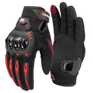 KEMIMOTO バイク グローブ 夏 春 メッシュ スマホ対応 夏用グローブ バイク手袋 バイク用グローブ オールシーズン レディース メンズ オートバイ 作業 登山 KM8002