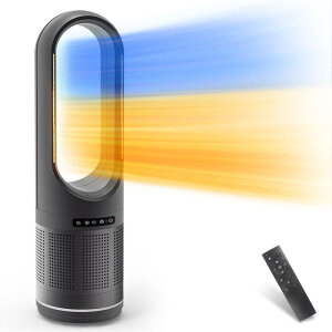 【冷暖両用・新モデル】セラミックヒーター 羽なし ファンヒーター 【温風・送風・空気浄化 】3段温風/8段送風 暖房器具 省エネ 電気 ファンヒーター 羽根なし セラミックファンヒーター