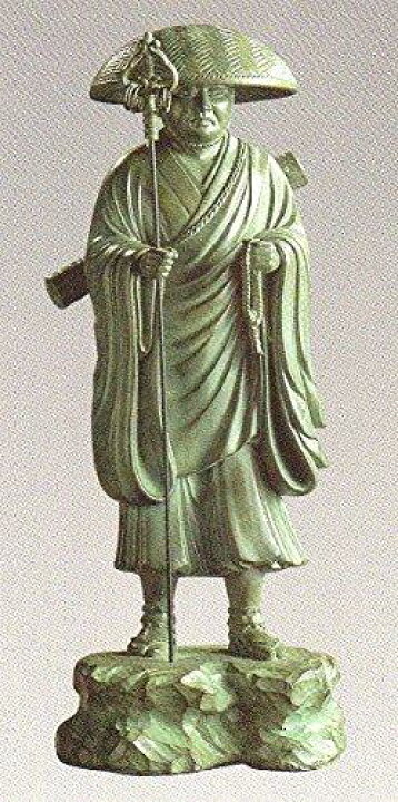 楽天市場】仏像 弘法大師 空海 合金製 青銅色 高さ24cm : 海の風ストア