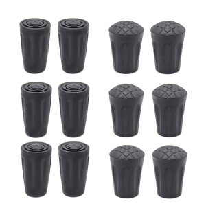 MYLCHBDJトレッキングポール キャップ ゴムキャップ ポール キャップ 12個セット 取り替え交換用 滑り止め 先端保護 軽量 耐磨耗 汎用タイプ 交換部品 登山 スキー ウォーキング ハイキング