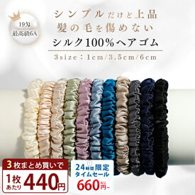 ★7/18 10時～24h限定セール★【7万本爆売れ！3本目無料】シルク ヘアゴム シルク シュシュ シルクヘアゴム シルクシュシュ シルクゴム シルク ゴム シルク 髪ゴム ヘアゴム 黒 大人 シルクヘアシュシュ ヘアアクセサリー シルク100％ ヘアゴム 大人 跡がつかない NENEKO