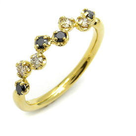 K18 ダイヤモンド ブラックダイヤモンド リング 「stellato」 指輪 ゴールド 18K 18金 ダイアモンド 誕生日 4月誕生石 刻印 文字入れ メッセージ ギフト 贈り物 ピンキーリング対応可能