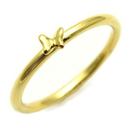 K18 バタフライモチーフ リング 「farfalla」 指輪 ゴールド 18K 18金 蝶々 パピヨン メッセージ ギフト 贈り物 ピンキーリング対応可能 母の日