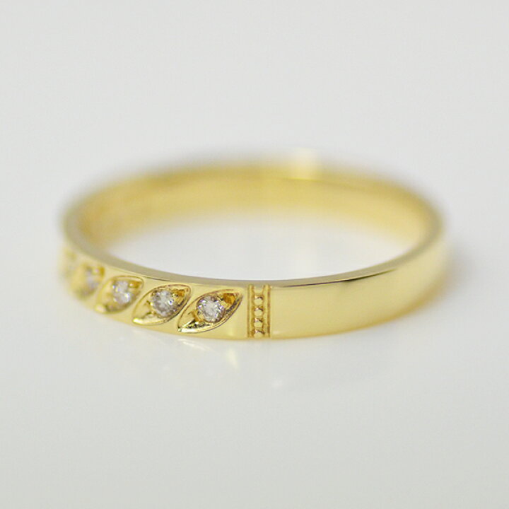 楽天市場】【500円クーポン配布中】K18 ダイヤモンド 0.09ct リング 