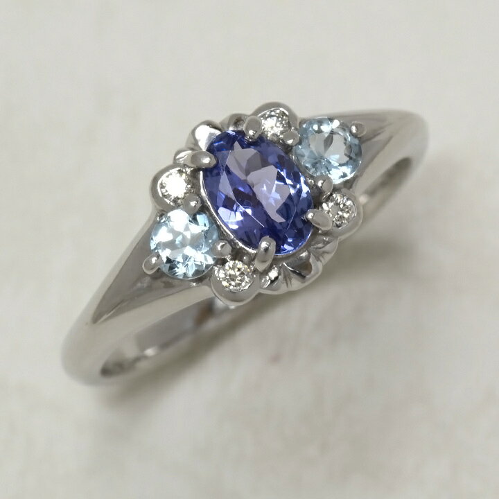 楽天市場】リング タンザナイト アクアマリン ダイヤモンド 「magia 