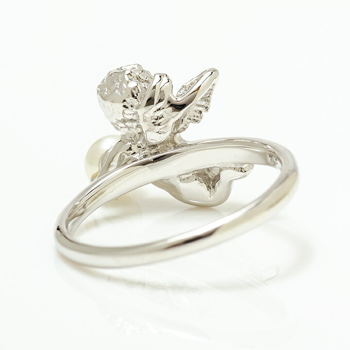 楽天市場】リング 淡水パール エンジェルモチーフ シルバー925  