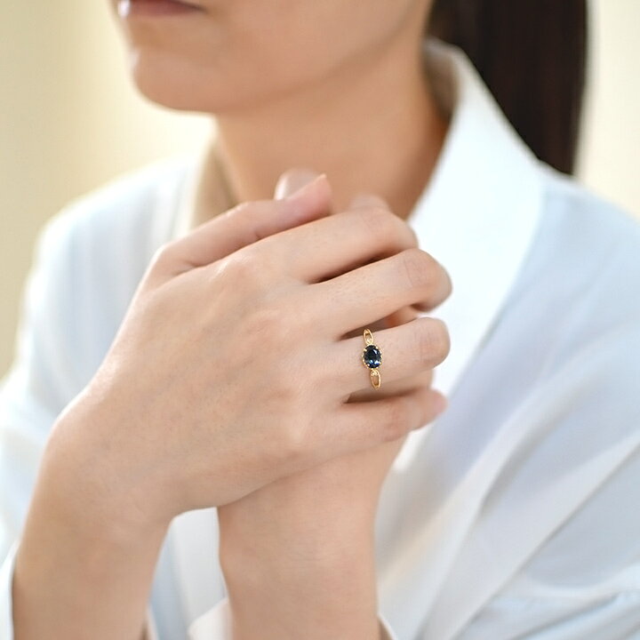 楽天市場】リング バイカラーサファイア ダイヤモンド 「florido 
