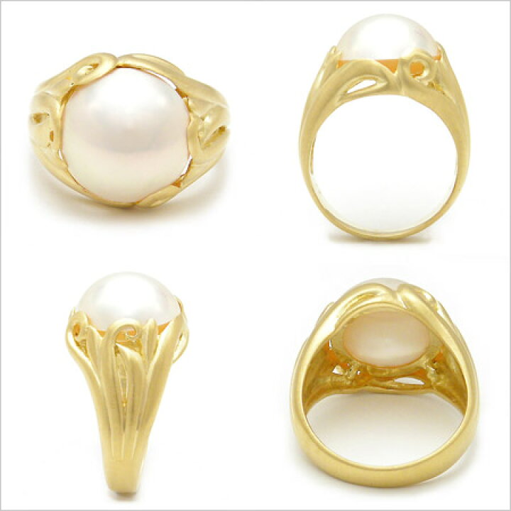 楽天市場】K18 マベパール リング 「blister」 指輪 ゴールド 18K 18金 