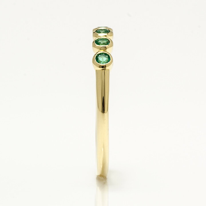 楽天市場】ポイント3倍 リング 再結晶エメラルド 「ponte」 ゴールド 