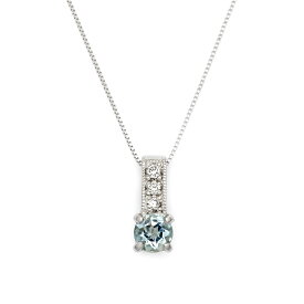 ペンダント アクアマリン ダイヤモンド 「fiorito」 プラチナ900 ベネチアンチェーン
