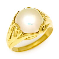 【楽天市場】K18 マベパール リング 「blister」 指輪 ゴールド 18K 18金 真珠 艶消し マット 誕生日 6月誕生石 刻印