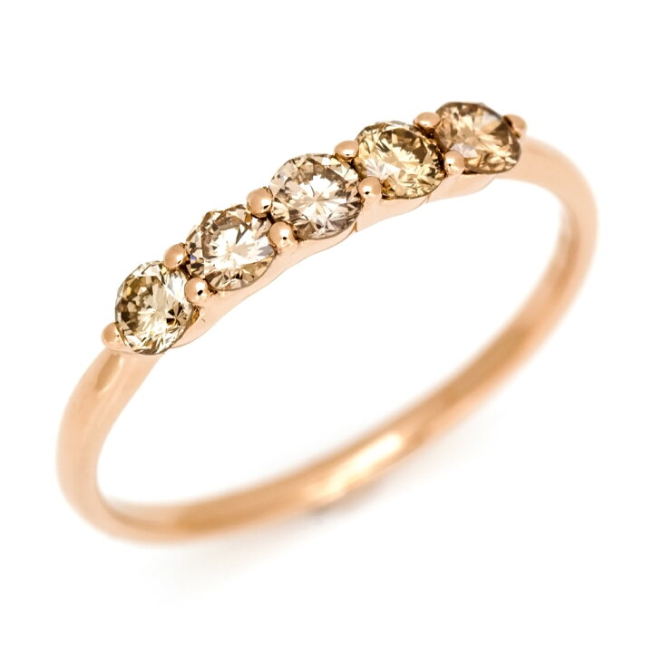 楽天市場】リング ブラウンダイヤモンド 0.3ct 「clarita」 ゴールド 