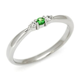 週末限定500円クーポン リング グリーンガーネット キュービックジルコニア シルバー925
