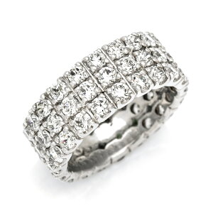 OPEN23周年ポイント3倍 フルエタニティーリング ダイヤモンド 3カラット プラチナ900 K18・K10選択可