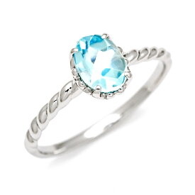 週末限定500円クーポン リング ブルートパーズ シルバー925