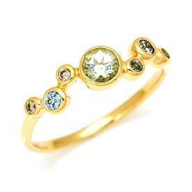 ポイント5倍 リング リフレッシングカラー ダイヤモンド 「saponata」 ゴールド K18 プラチナ900・K10選択可 クリスマス Xmas