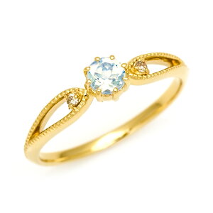 OPEN23周年ポイント3倍 リング ブルームーンストーン ダイヤモンド 「rubacuori」 ゴールド K18 プラチナ900・K10選択可