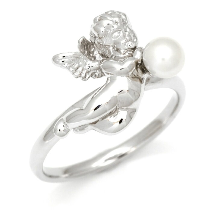 楽天市場】リング 淡水パール エンジェルモチーフ シルバー925  