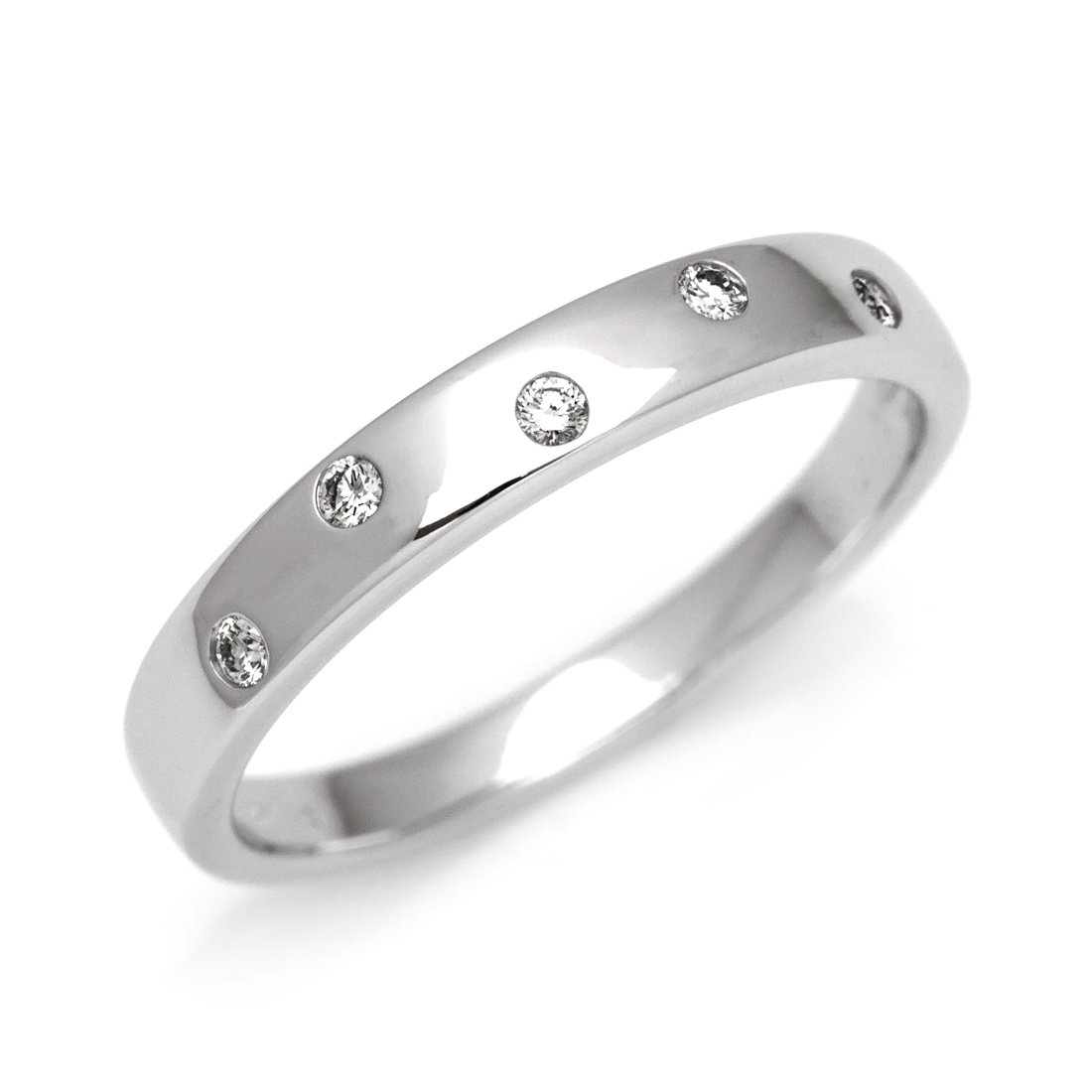 K18 ダイヤモンド リング 指輪 18K 18金 ゴールド ダイアモンド 誕生日 4月誕生石 刻印 文字入れ ピンキーリング メッセージ ギフト 贈り物