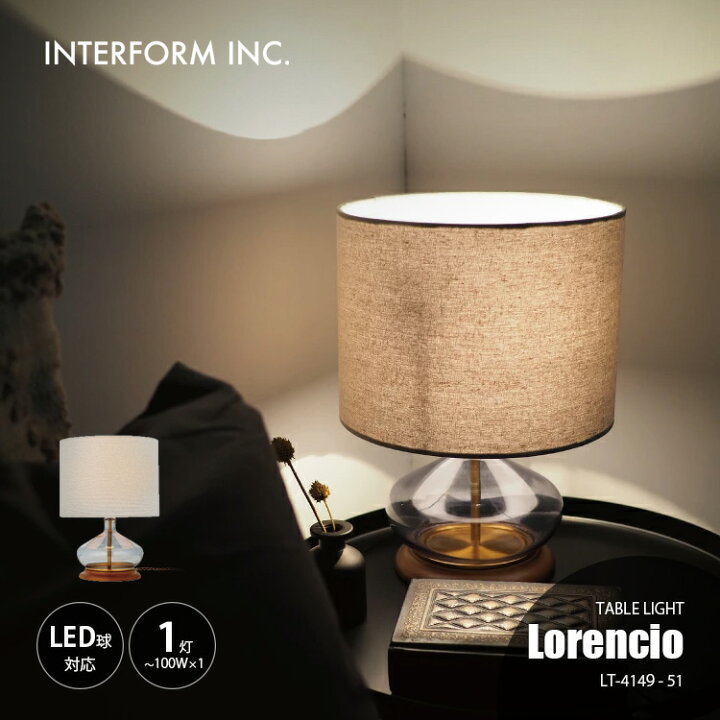 楽天市場】INTERFORM インターフォルム Lorencio ロレンシオ テーブル 