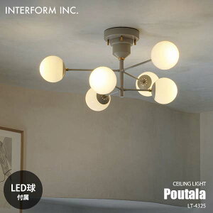 INTERFORM C^[tH Poutala |E^ V[OCg (LEDt) LT-4325 V[Ov 4 V䒼tƖ E17 40W×6