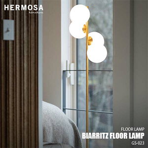 �y�y�V�s�ꃉ���L���O1�ʊl���z HERMOSA �n���T BIARRITZ FLOOR LAMP �r�A���b�c �t���A�����v GS-023 (���M���t��) �t���A���C�g �X�^���h���C�g LED�Ή� E26 �`40W×4