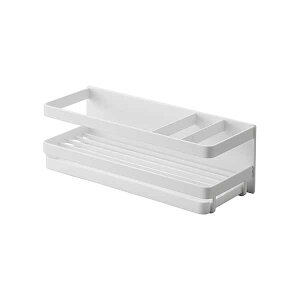 tower タワー (山崎実業) マグネットスポンジ&ディスペンサーラック トレー付き Magnetic Sponge And Dispenser Tray スポンジラック スポンジトレー スポンジホルダー 食器洗剤ボトルラック キッチン