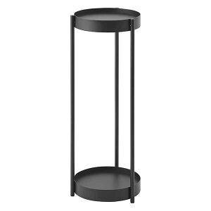 tower タワー (山崎実業) キャスター付きプランタースタンド 2段  Rolling Two-Tier Plant Stand 鉢置き台 園芸ラック プランター台 盆栽スタンド 植物スタンド 植物棚 サイドテーブル ベッドサイド