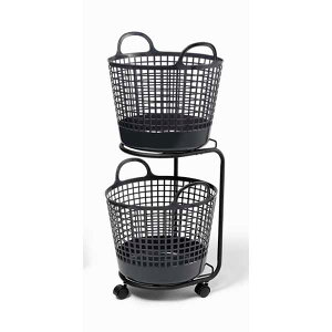 like-it CNCbg h[oXPbg2i 2 tier laundry basket LW-01L+LBB-01C 2P JS h[[ S LX^[t
