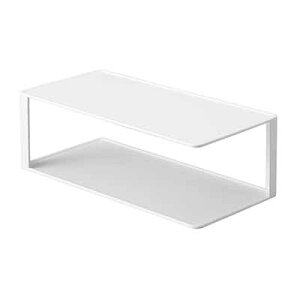 tower タワー(山崎実業) 長皿収納ラック2段 2-TIRE SERVING PLATE SHELF ディッシュラック 長皿ラック 食器棚収納 グラタン皿ラック