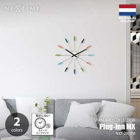 NEXTIME ネクスタイム plug-inn プラグイン NXT-2610 掛時計 掛け時計 ウォールクロック スイープムーブメント スイープセコンド 音がしない 壁掛け時計