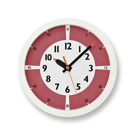 Lemnos レムノス fun pun clock with color! ふんぷんくろっく ウィズ カラー YD15-01 スイープセコンド スイープムーブメント 音がしない 知育時計 掛時計 掛け時計 ウォールクロック 壁掛け時計