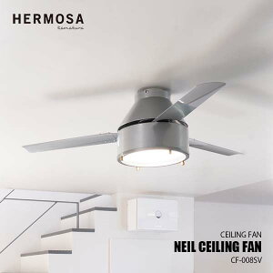yyVsꃉLO1ʁz HERMOSA nT NEIL CEILING FAN j[ V[Ot@ CF-008SV 3H Rt V Cz