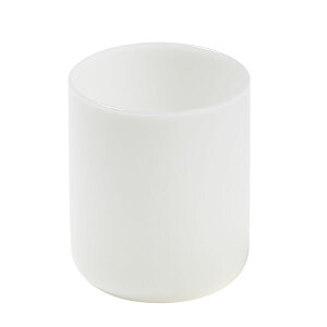 ideaco �C�f�A�R milk glass HAKU medium / 2pcs �~���N�K���X �n�N �~�f�B�A�� 2�Z�b�g �H�� �A�����J ���B���e�[�W �C���e���A �R�b�v �X�^�b�L���O ����