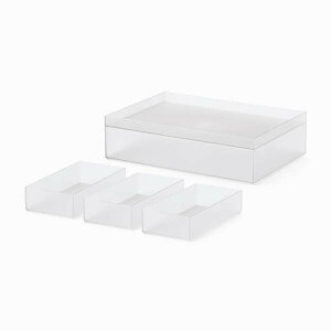 【楽天市場ランキング1位】 like-it ライクイット Tidy-Up Box Shallow 5 pcs set タイディアップボックス (浅型5点セット) TDS-01 収納箱 ストレージボックス 小物収納 日本製