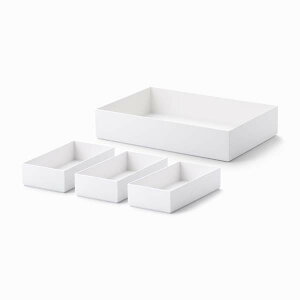 like-it ライクイット Tidy-Up Box Shallow 4 pcs set タイディアップボックス (浅型4点セット) TDS-03 収納箱 ストレージボックス 小物収納 日本製