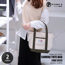 SLOWER スロウワー PEBBLE CANVAS TOTE BAG 24OZ 3525 ぺブル キャンバストートバッグ 24オンス3525 SLW584/SLW585 帆布生地 手提げ 8L 厚手 サブバッグ
