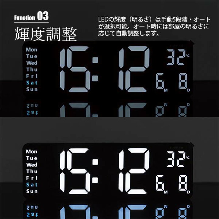 楽天市場】SLOWER スロウワー LED CLOCK Cielo LEDクロック シエロ 