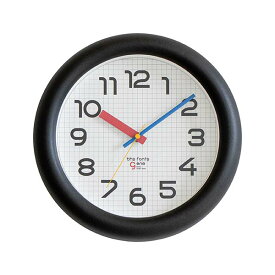 EL COMMUN エルコミューン BHS GENE WALL CLOCK Bayer バウハウスジーン ウォールクロック バイヤー WCL-021/WCL-022 バウハウス復刻フォント 掛時計 掛け時計 壁掛け時計 スイープムーブメント スイープセコンド 音がしない